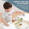Wooden Tea Party Set for Little Girls, Play Tea Set for Kids Toddlers, Pretend Play Kitchen Toy Gift for 1 2 3 4 5 Years Old view 3