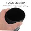 5 Sets Dice Cup   Mini Dice Shaker Black Dice Ktv Entertainment Dice Game Dice Rolling Cup Regalo Dice Shaking Cup Bulk Dice Dice Hand Crank Plastic Color Cup view 2