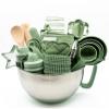 Ultimate Baking Kit for Kids - Kids Baking Set with Child Sized Utensils - Includes Apron, Oven Mitts, Silicone Mats & Liners - Perfect Cooking Set for Ages 6-12 - Gift for Children Green view 1
