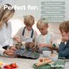Ultimate Baking Kit for Kids - Kids Baking Set with Child Sized Utensils - Includes Apron, Oven Mitts, Silicone Mats & Liners - Perfect Cooking Set for Ages 6-12 - Gift for Children Green view 4