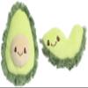 Ebba Adorable Precious Produce Avocado Rattle & Crinkle Set Baby Stuffed Animal - Bright & Colorful Design - Interactive Fun - Green 4 Inches view 1
