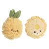 Ebba Adorable Precious Produce Pineapple Rattle & Crinkle Set Baby Stuffed Animal - Bright & Colorful Design - Interactive Fun - Yellow 4 Inches view 2