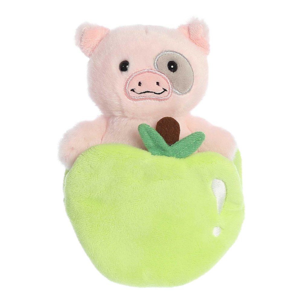 Aurora Playful Pocket Peekers Paisley Piglet Baby Stuffed Animal - Soft & Cuddly Toy - Interactive Playmate & Comforter - Pink 5.5 Inches