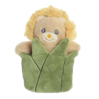 Aurora Playful Pocket Peekers Leo Lion Baby Stuffed Animal - Soft & Cuddly Toy - Interactive Playmate & Comforter - Yellow 5.5 Inches