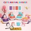 Marstone Toys for 1+ Year Old Girl, 4 Pack Animal Cartoon Push Cars Educational Toys for Toddlers 1-3 Years, Baby Car Toys for One Year Old Girl Birthday Gift,Baby Toys 12-18 Months view 2