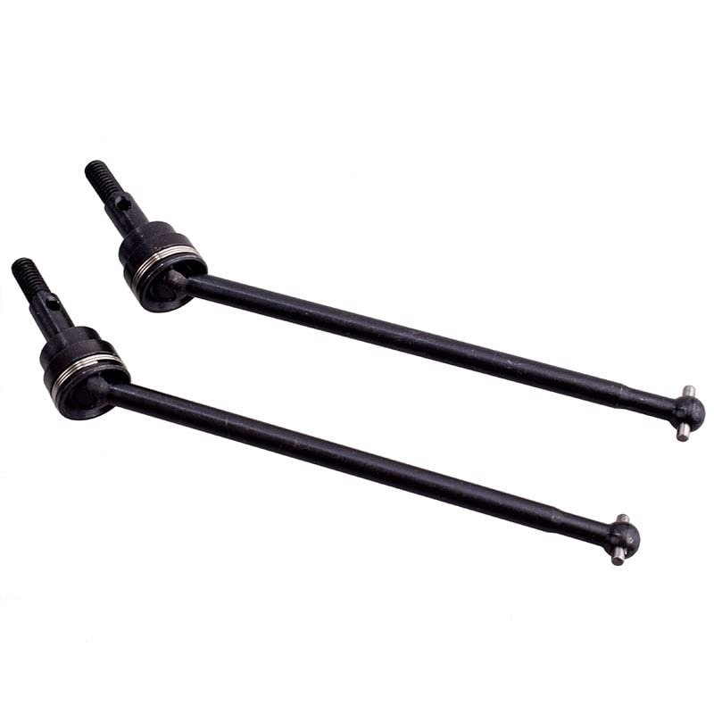 KEAAN RC 108015 Metal Universal Drive Shaft Dogbone for HSP 1/10 94111 94110Pro 94108 Off-Road Monster Truck Upgrade Parts (Color : Black(2Pcs))