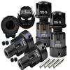 GPM Upgrades Aluminum 7075-T6 Hex Adapters (+20Mm) and Wheel Lock for 1/6 4Wd SCX6 Jeep Jlu WranglerAXI05000 RC Car (Black) view 1