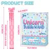 32 Piece Mini Unicorn Bubble Wand with Gift Box, Pastel Unicorn Party Favors for Kid, Toddler Girl Birthday Parties Decoration, Goodie Bag Stuffers Supplies, Bubbles Gift Toy Bulk, Carnival Prizes view 2