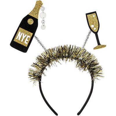 Amscan Deluxe Headband (1 Count) - Perfect for New Year's Eve Celebrations, 10 1/4" x 7 2/5", NYE Iconic