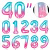 10pcs Candy Balloons Huge Number Balloons Ice Cream Sweets Sundae Foil Balloon for Girls Birthday Party Decorations Supplies view 3