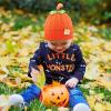 Pumpkin Knitted Beanie Hat Winter Thick Warm Soft Cute Hat Capfor Infant Kids Toddler Boys Girls for Halloween Christmas Orange view 2