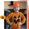 Pumpkin Knitted Beanie Hat Winter Thick Warm Soft Cute Hat Capfor Infant Kids Toddler Boys Girls for Halloween Christmas Orange view 3