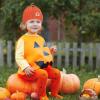 Pumpkin Knitted Beanie Hat Winter Thick Warm Soft Cute Hat Capfor Infant Kids Toddler Boys Girls for Halloween Christmas Orange view 4