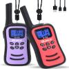 Walkie Talkies for Kids, Toys for Age 5-13 Girls LED Flashlight, VOX, Rechargeable, Easy to Use Kids Walkie Talkies, Christmas Birthday Gifts Indoor and Outdoor Toys (1Red1Purple) view 1