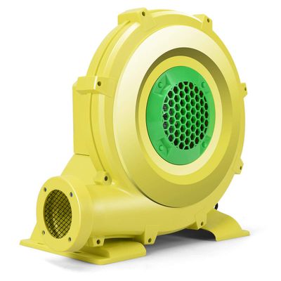 DPThouse Bounce House Blower 950 Watt 1.25HP for Inflatable Bounce House Bouncy Castle, Yellow+Green, Small