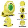 DPThouse Bounce House Blower 950 Watt 1.25HP for Inflatable Bounce House Bouncy Castle, Yellow+Green, Small view 2