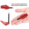 1/10 RC Crawler Car Winch Anchor, Front Bumper Trailer Car Model Land Anchor Winch Ground Car Synthetic line Anchors Foldable Earth Anchor Winch Ground Decor Tool for RC Rock Crawler Truck Car Parts view 2