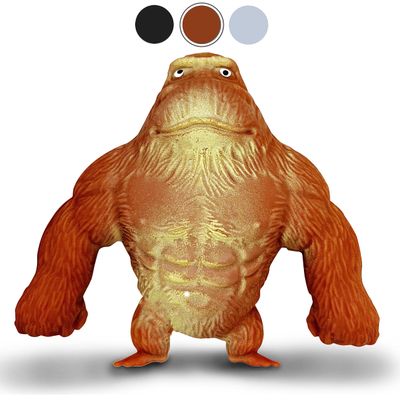 ZTATU Squishy Monkey Toy Stretchy Squishies Stress Balls for Kids (1-Pack) Fidget Toys Splat Relief Autism Sensory Autistic Children Party Favors (Brown)