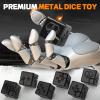 2-in-1 Metal Infinity Cube Spinner Fidget Toy for Adults Teens, Cool Magnetic Dice Puzzle Cube Desk Gadget, Gift for Men Boy Father (Black) view 2