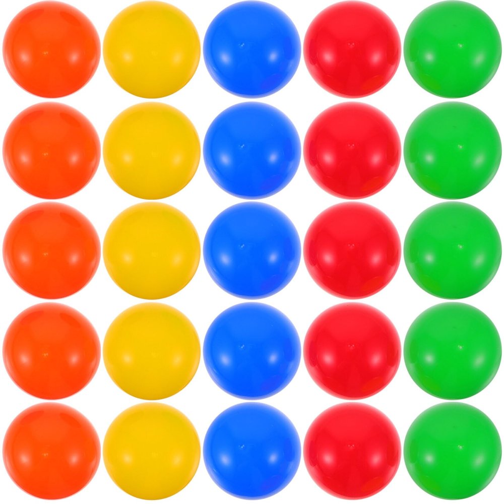 Hemoton 25pcs Plastic Hollow Bingo Balls - Openable Raffle Balls for Vending Machines & Birthday Parties, 4cm, Random Color