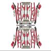 Aluminum Upgrade Combo Set Widening Kit for Traxxas 1:10 4WD MAXX Monster Truck 89076-4 / 4WD MAXX with WideMaxx Monster Truck 89086-4 - Red view 1