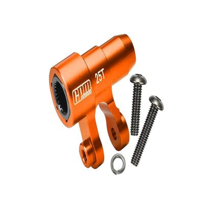 Aluminum 6061-T6 Original 25T Steering Servo Horn for 1:5 Traxxas X Maxx 6S / X Maxx 8S / XRT 8S / 1:6 Sand Car 8S Upgrades - Orange