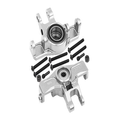 Aluminum 7075-T6 Front Knuckle Arms (Larger Inner Bearing Design) for Traxxas 1:7 Unlimited Desert Racer UDR Pro-Scale 4X4 (85076-4) Upgrades - Silver