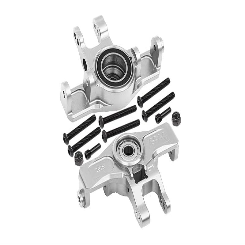 Aluminum 7075-T6 Front Knuckle Arms (Larger Inner Bearing Design) for Traxxas 1:7 Unlimited Desert Racer UDR Pro-Scale 4X4 (85076-4) Upgrades - Silver