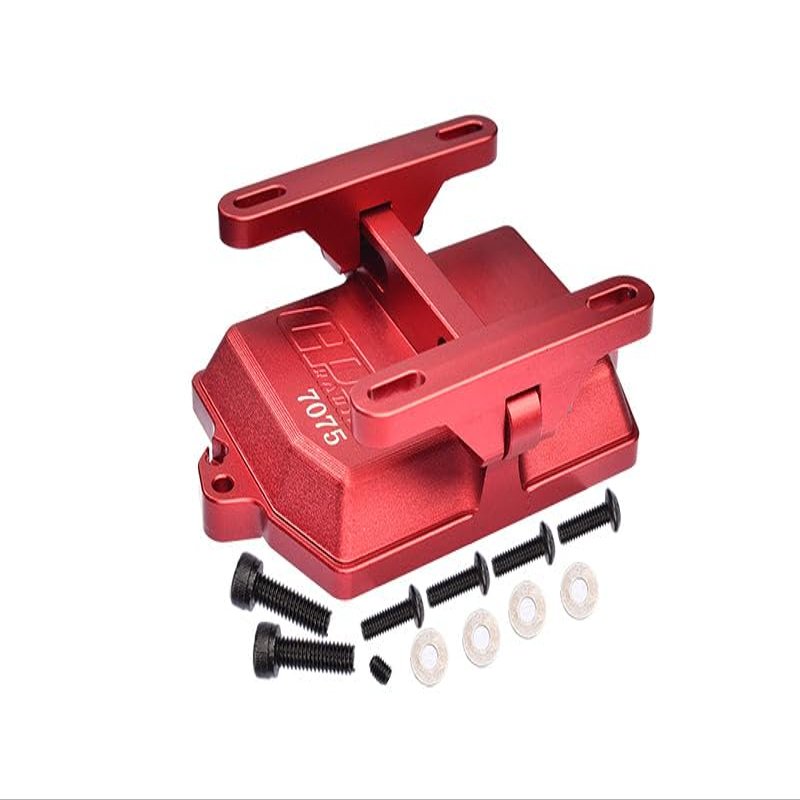 Aluminum 7075-T6 Receiver Box Cover with Electric Adjustment Bracket for 1:5 Traxxas X Maxx 6S / X Maxx 8S / XRT 8S Monster Truck Upgrades - Red