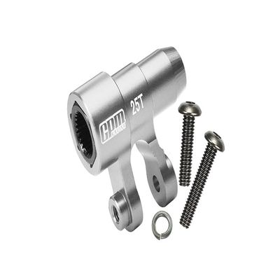 Aluminum 6061-T6 Original 25T Steering Servo Horn for 1:5 Traxxas X Maxx 6S / X Maxx 8S / XRT 8S / 1:6 Sand Car 8S Upgrades - Silver