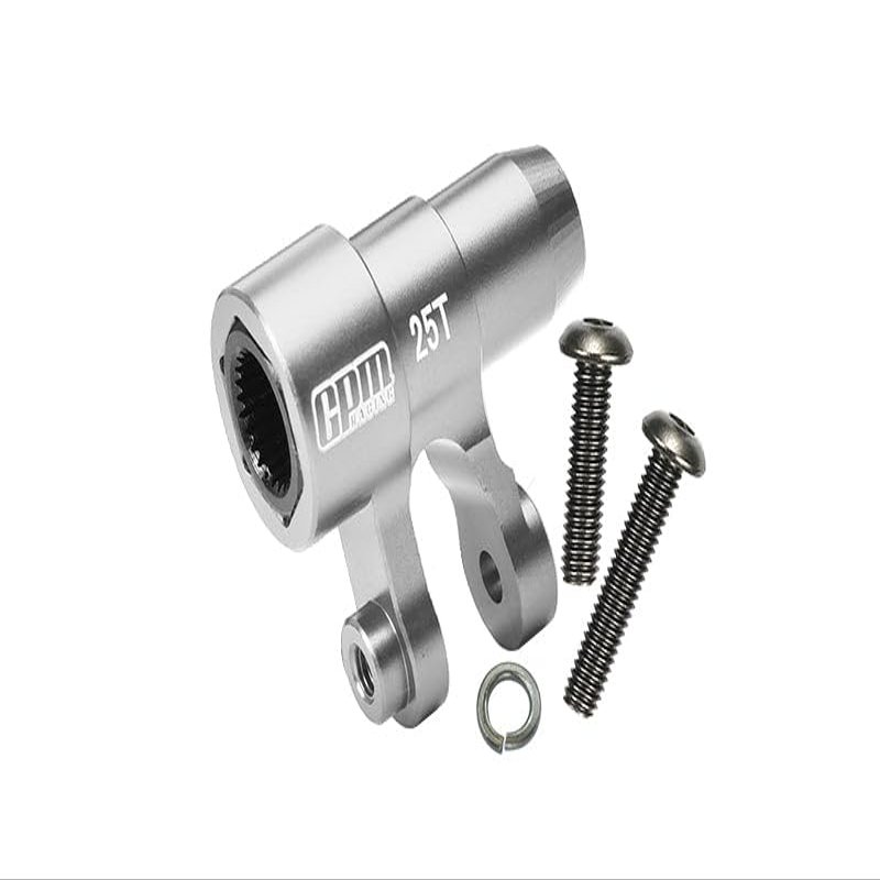 Aluminum 6061-T6 Original 25T Steering Servo Horn for 1:5 Traxxas X Maxx 6S / X Maxx 8S / XRT 8S / 1:6 Sand Car 8S Upgrades - Silver