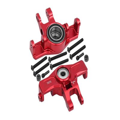 Aluminum 7075-T6 Front Knuckle Arms (Larger Inner Bearing Design) for Traxxas 1:7 Unlimited Desert Racer UDR Pro-Scale 4X4 (85076-4) Upgrades - Red