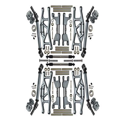Aluminum Upgrade Combo Set Widening Kit for Traxxas 1:10 4WD MAXX Monster Truck 89076-4 / 4WD MAXX with WideMaxx Monster Truck 89086-4 - Gray Silver