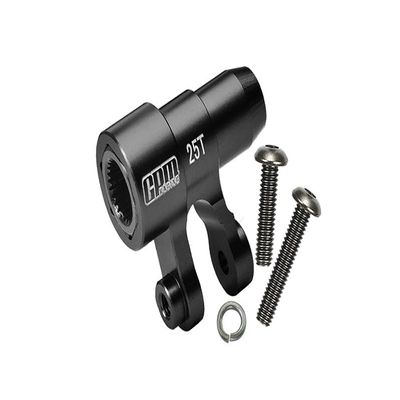 Aluminum 6061-T6 Original 25T Steering Servo Horn for 1:5 Traxxas X Maxx 6S / X Maxx 8S / XRT 8S / 1:6 Sand Car 8S Upgrades - Black