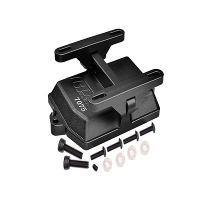 Aluminum 7075-T6 Receiver Box Cover with Electric Adjustment Bracket for 1:5 Traxxas X Maxx 6S / X Maxx 8S / XRT 8S Monster Truck Upgrades - Black