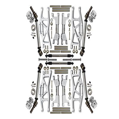 Aluminum Upgrade Combo Set Widening Kit for Traxxas 1:10 4WD MAXX Monster Truck 89076-4 / 4WD MAXX with WideMaxx Monster Truck 89086-4 - Silver