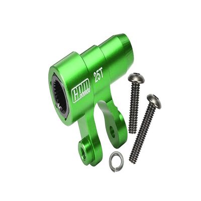 Aluminum 6061-T6 Original 25T Steering Servo Horn for 1:5 Traxxas X Maxx 6S / X Maxx 8S / XRT 8S / 1:6 Sand Car 8S Upgrades - Green