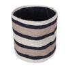 WOODLERY Circular Jute Multi Purpose Storage Basket Durable and Beautiful for Nursery Home Organizing (Black) view 2