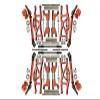 Aluminum Upgrade Combo Set Widening Kit for Traxxas 1:10 4WD MAXX Monster Truck 89076-4 / 4WD MAXX with WideMaxx Monster Truck 89086-4 - Orange view 1