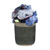 WOODLERY Circular Jute Multi Purpose Storage Basket Durable and Beautiful for Nursery Home Organizing (Dark Grey) view 3