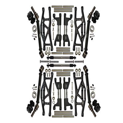 Aluminum Upgrade Combo Set Widening Kit for Traxxas 1:10 4WD MAXX Monster Truck 89076-4 / 4WD MAXX with WideMaxx Monster Truck 89086-4 - Black