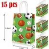 210 Pcs Sports Party Favors for Kids, with Golden Winner Awards Medals Wristbands Mini Foam Balls Treat Bags Waterproof Stickers for Basketball Football Baseball Soccer Tennis for Classroom Prizes view 2