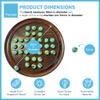 30cm Diameter WOODEN SOLITAIRE BOARD GAME with FUNFAIR GLASS MARBLES | classic wooden solitaire game | strategy board game | family board game | games for one | board games view 4