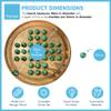 30cm Diameter WOODEN SOLITAIRE BOARD GAME with BUTTERFLY GLASS MARBLES | classic wooden solitaire game | strategy board game | family board game | games for one | board games view 4