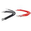 Qiilu Brushed Motor Connectors Banana Plugs Connector Wire Rubber,Copper 10Pcs Rc Motor Cable Soft Not Easily Break Connector Extension Cable for Brush Motor view 1