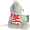 Aurora Festive Holiday Carolers Carol Mouse Stuffed Animal - Seasonal Cheer - Heartwarming Gifts - Gray 8.5 Inches view 3