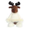 Aurora Festive Holiday Winter Cozies Mitzi The Chocolate Moose Stuffed Animal - Seasonal Cheer - Heartwarming Gifts - White 16 Inches view 1