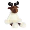 Aurora Festive Holiday Winter Cozies Mitzi The Chocolate Moose Stuffed Animal - Seasonal Cheer - Heartwarming Gifts - White 16 Inches view 2
