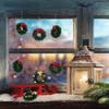 10 Pieces Mini Artificial Christmas Wreaths Ornaments, Dollhouse Miniature Christmas Wreath Doll House Mini Xmas Wreath for Dollhouse Door Windows Christmas Tree Decoration (2 Styles) view 4