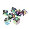 7Pcs Colorful Zinc Alloy Polyhedral Dice Set Board Game Multisided Dices Gadget view 1